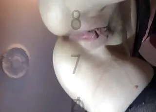 Masked chick doggy style with dog in short zoo clip